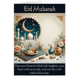 Eid Mubarak Wenskaart