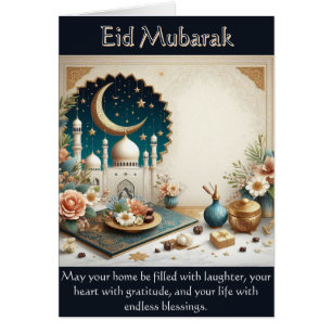 Eid Mubarak Wenskaart