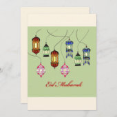 Eid Mubarak wenskaart (Voorkant / Achterkant)