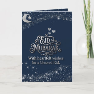 Eid Mubarak wenskaart – 5x7, US Letter & A4 (D Kaart