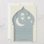 Eid Mubarak wenskaart for eid al fit Kaart (Achterkant)