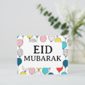 Eid Mubarak wenskaart for eid id al fitr Briefkaart (Staand voorkant)