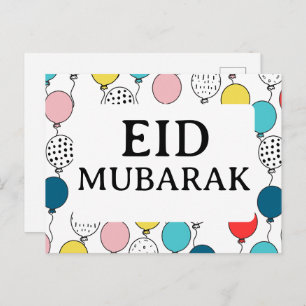 Eid Mubarak wenskaart for eid id al fitr Briefkaart