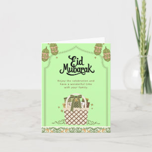 Eid Mubarak Wenskaart voor vrienden en familie Kaart