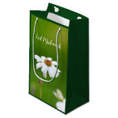 Eid Mubarak White daisy flower bag Klein Cadeauzakje (Voorkant Gekanteld)