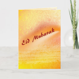 Eid Mubarak - Zonsondergang Eid Wenskaart Feestdagen Kaart