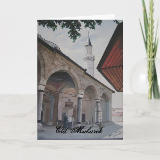 Eid Mubarek, Sarajevo Feestdagen Kaart (Voorkant)