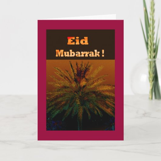 EID Mubarrak No1 Feestdagen Kaart (Voorkant)