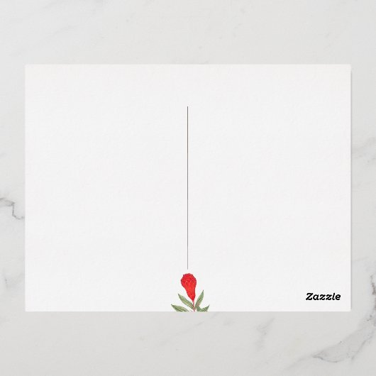 Eid Nowruz Mobarak Folie Briefkaart (Achterkant)