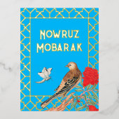 Eid Nowruz Mobarak Folie Briefkaart (Voorkant)