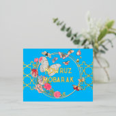 Eid Nowruz Mobarak Folie Briefkaart (Staand Voorkant)