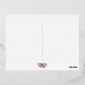 Eid Nowruz Mubarak Butterfly Folie Briefkaart (Achterkant)