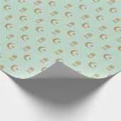  Eid or Ramadan Lanterns & Crescent Seamless  Cadeaupapier (Hoek)