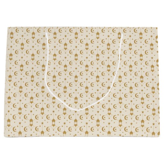  Eid or Ramadan Lanterns & Crescent Seamless  Groot Cadeauzakje (Voorkant)