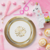 Eid Ornament golden Papieren Bordje (Feest)