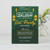 Eid Party Invitation Kaart (Staand voorkant)