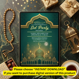 Eid Party Invitation Kaart