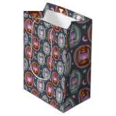 Eid & Ramadan Lanterns Seamless Pattern with Moon Medium Cadeauzakje (Voorkant Gekanteld)