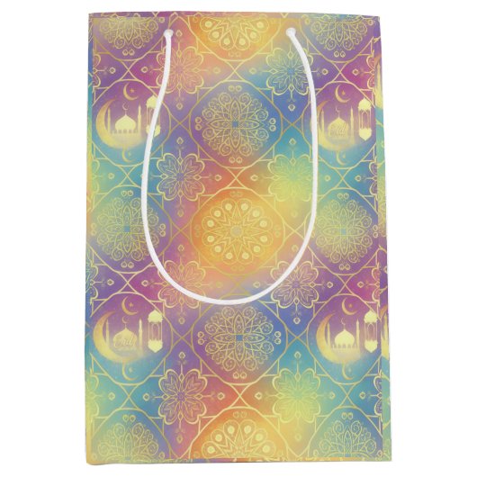 Eid/Ramadan Wrapping Paper Medium Cadeauzakje (Voorkant)
