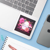 Eid Saeed Engels Arabisch Sticker (Laptop met iPhone)