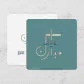 Eid, Serene Blessings (Fusion) Wenskaart Kaart (Voorkant / Achterkant)