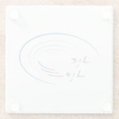 Eid, Spiralen van vreugde Glazen Onderzetter (Achterkant)