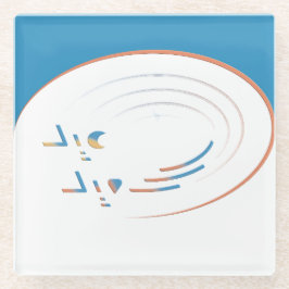 Eid, Spiralen van vreugde (ingelijst) Glazen Onderzetter