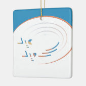 Eid, Spiralen van vreugde (ingelijst) Keramisch Ornament (Links)