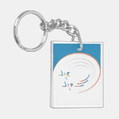 Eid, Spiralen van vreugde (ingelijst) Sleutelhanger (Voorkant Links)