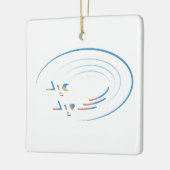 Eid, Spiralen van vreugde Keramisch Ornament (Links)