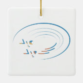 Eid, Spiralen van vreugde Keramisch Ornament (Achterkant)