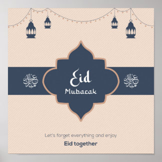 Eid-thema Sociale kaart Poster