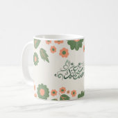 Eid Typography Arabic Lettering Coffee Mok (Voorkant links)