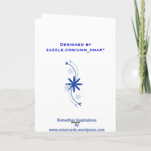 Eid ul Adha Greeting3 Feestdagen Kaart (Achterkant)