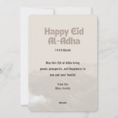 Eid ul-Adha Mubarak 1446H Geit & Arabisch Islamiti Feestdagenkaart (Achterkant)