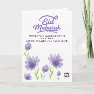 Eid ul Adha Mubarak - Bloemen Kaart
