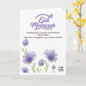 Eid ul Adha Mubarak - Bloemen Kaart (Gele Bloem)