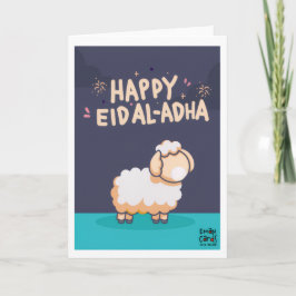 Eid ul Adha Mubarak - Cute Sheep Kaart