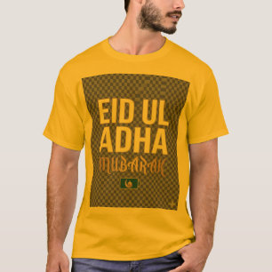 Eid ul Adha Mubarak Modern Islamitisch Minimaal De T-shirt