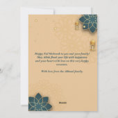 Eid ul Fitr Familiefoto Eid Mubarak Feestdagenkaart (Achterkant)