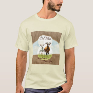 Eid Vibes Waterverf Goat Collage T-shirt