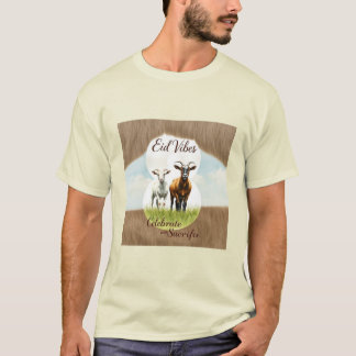 Eid Vibes Waterverf Goat Collage T-shirt