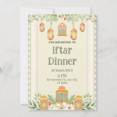 Eid vieren met Grace - Elegante groene bloemen Kaart (Voorkant)