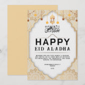 Eid vieren met mooie digitale en printbare [materi feestdagenkaart (Voorkant / Achterkant)