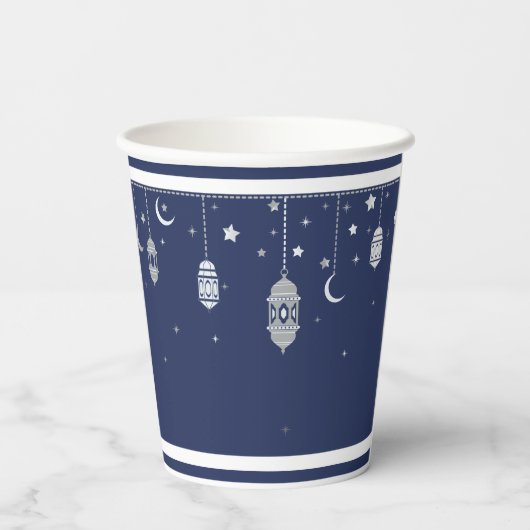 Eid-viering Papieren Bekers (Achterkant)