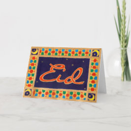 Eid wenskaart feestdagen kaart