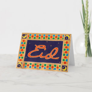 Eid wenskaart feestdagen kaart