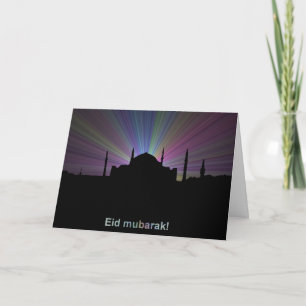 Eid wenskaart - Moskee overzicht Kaart