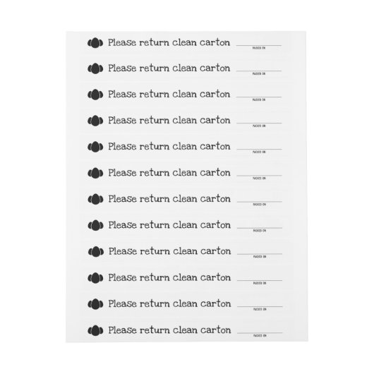 Eidoosdatum Eieren verpakt zonder knoeiboel (Vel)