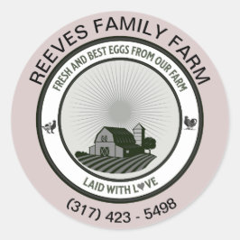 Eidoosje Boerderij Homestead Label Sticker